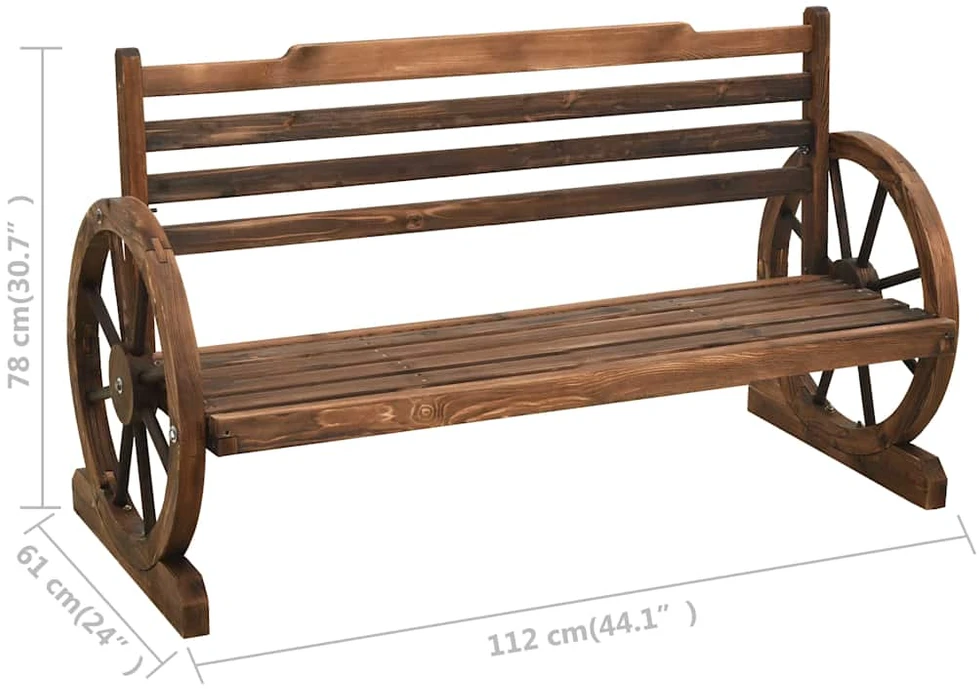 Sodo souliukas, 112cm, eglės medienos masyvas