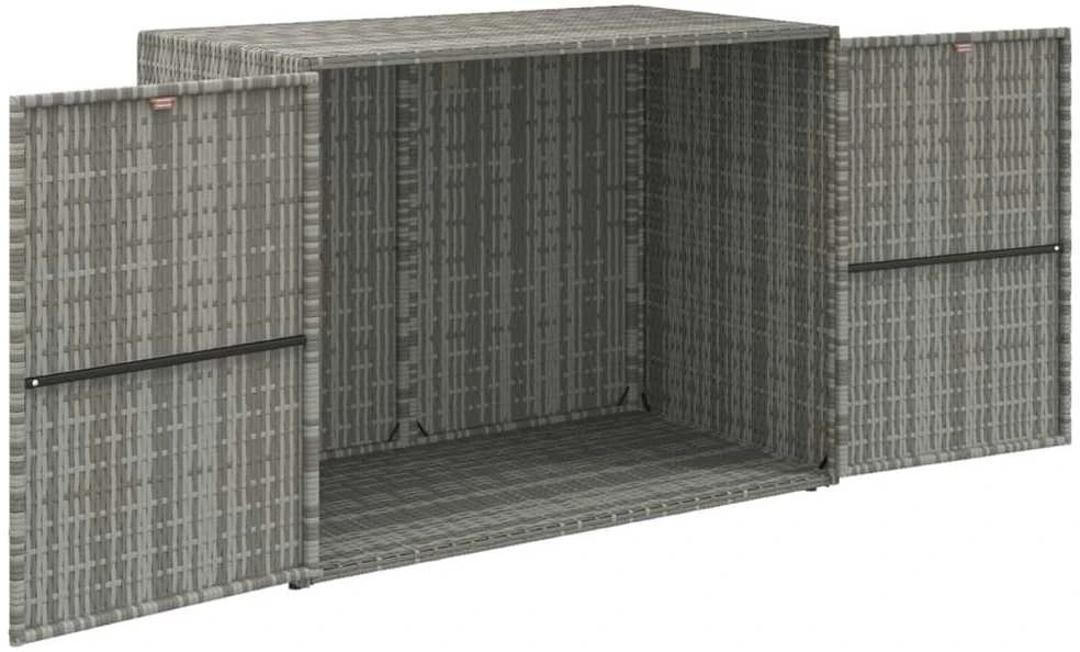 Sodo spintelė daiktams, pilka, 100x55,5x80cm, poliratanas