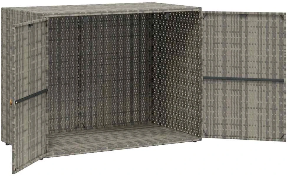 Sodo spintelė daiktams, pilka, 100x55,5x80cm, poliratanas