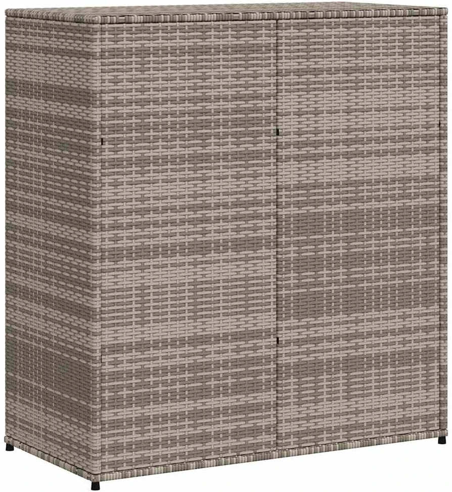 Sodo spintelė daiktams, pilka, 105x55x113cm, poliratanas