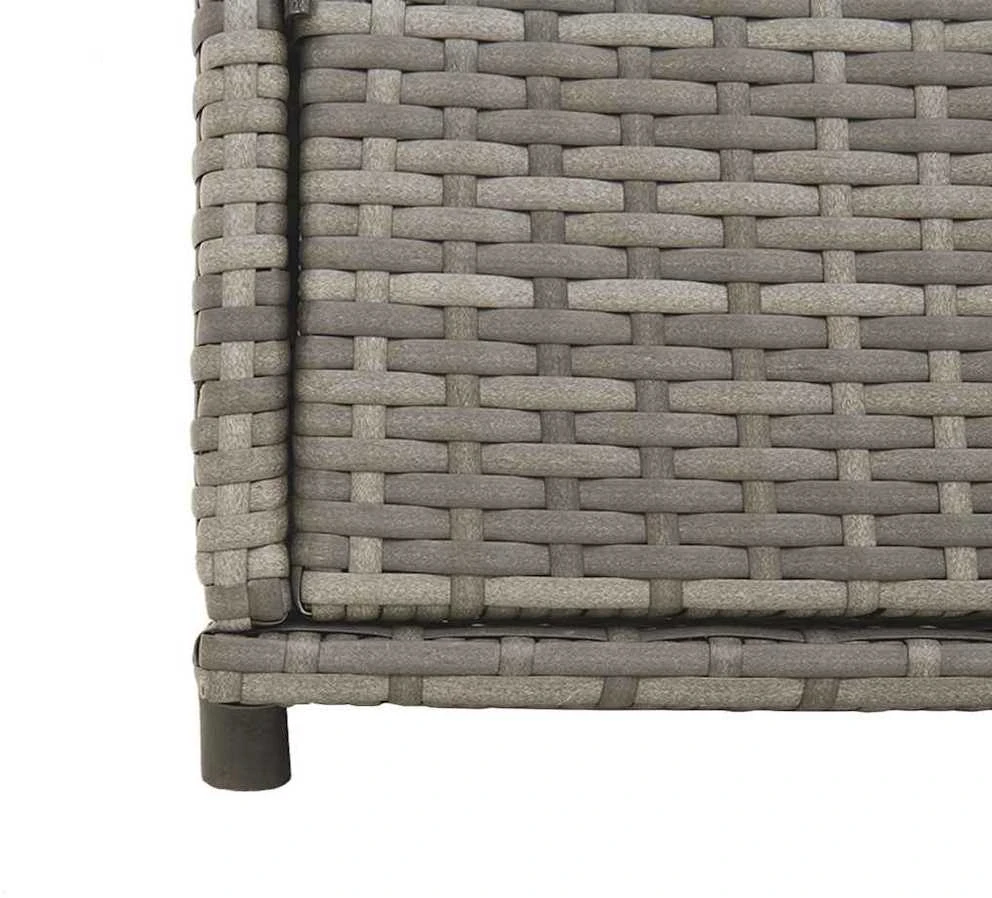Sodo spintelė daiktams, pilka, 105x55x113cm, poliratanas
