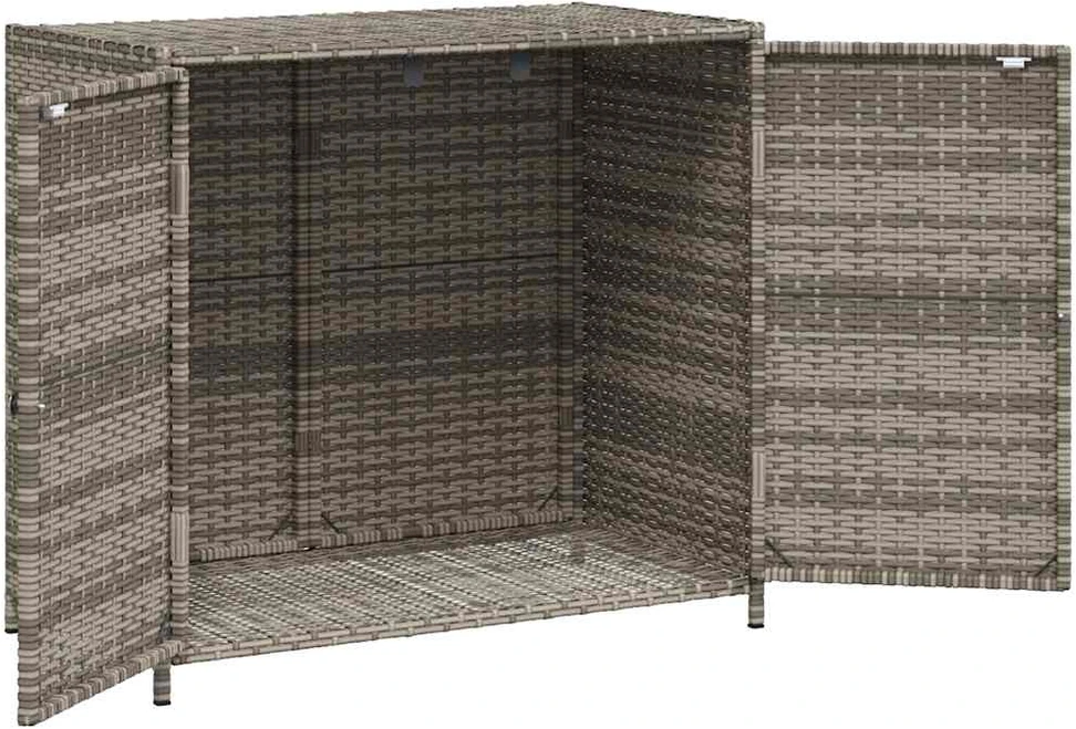 Sodo spintelė daiktams, pilka, 83x45x76cm, poliratanas