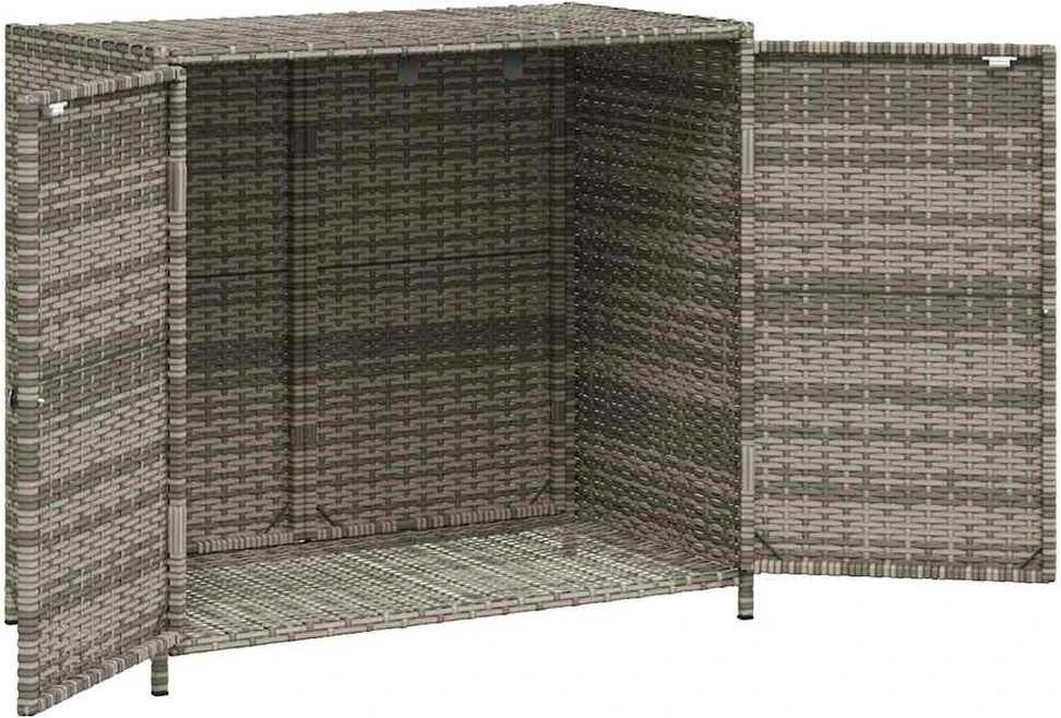 Sodo spintelė daiktams, pilka, 83x45x76cm, poliratanas