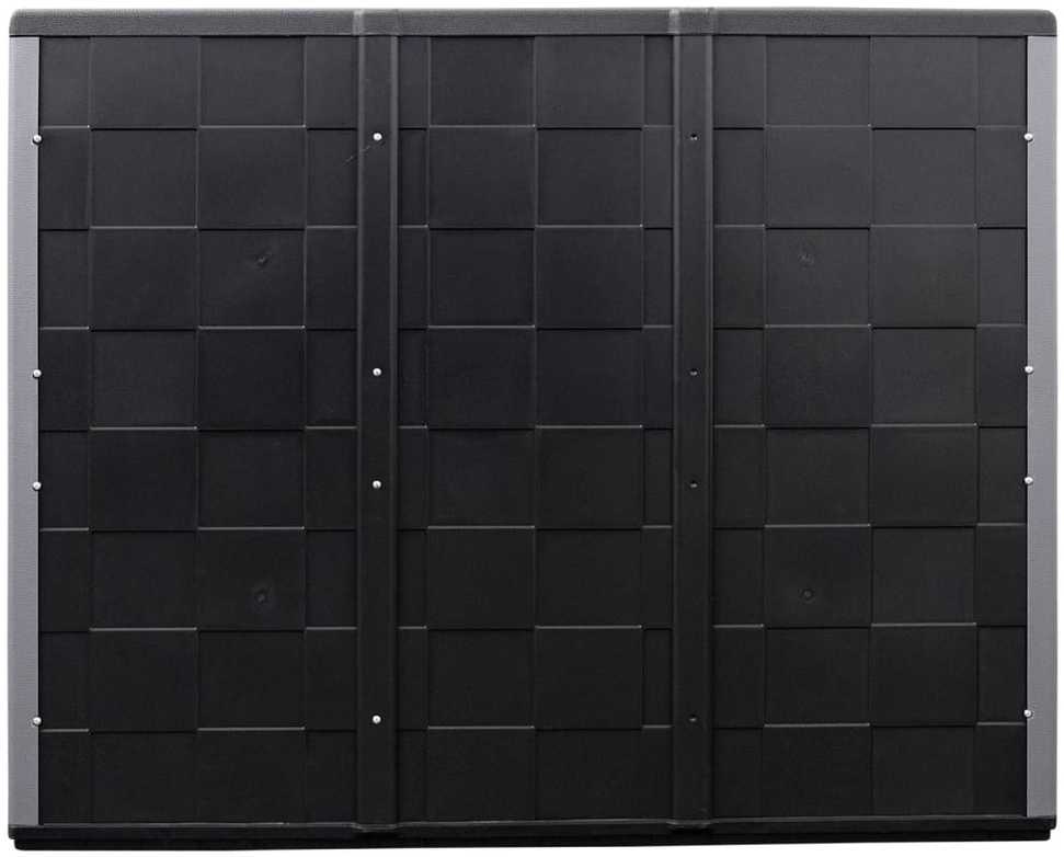 Sodo spintelė daiktams, pilkos/juodos spalvos, 102x37x84cm, PP