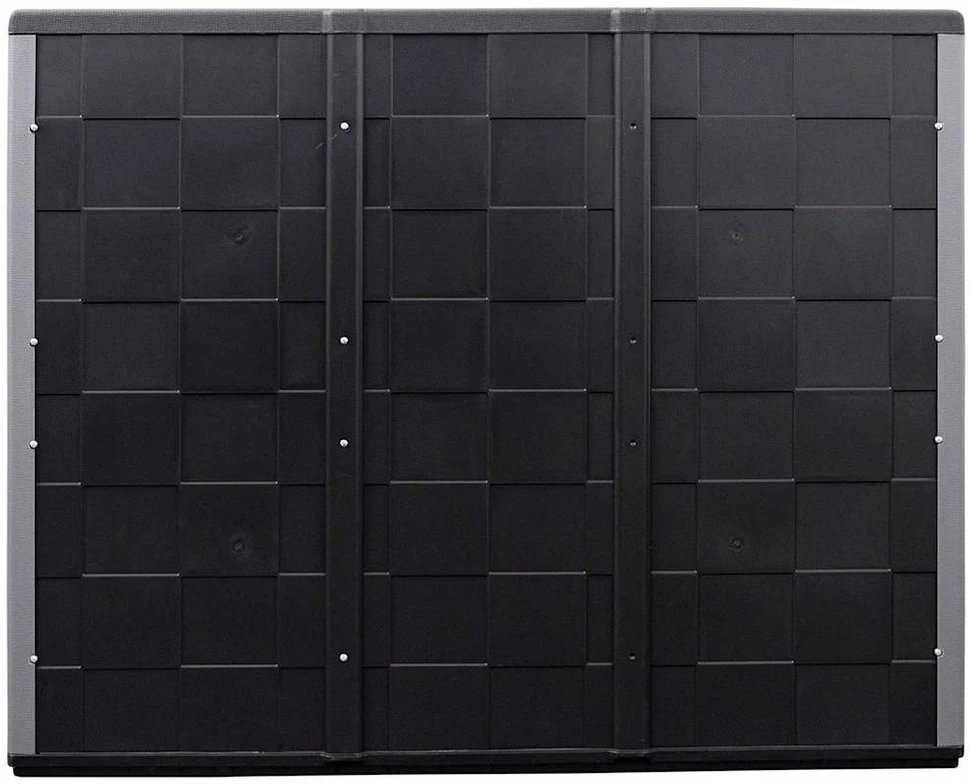 Sodo spintelė daiktams, pilkos/juodos spalvos, 102x37x84cm, PP