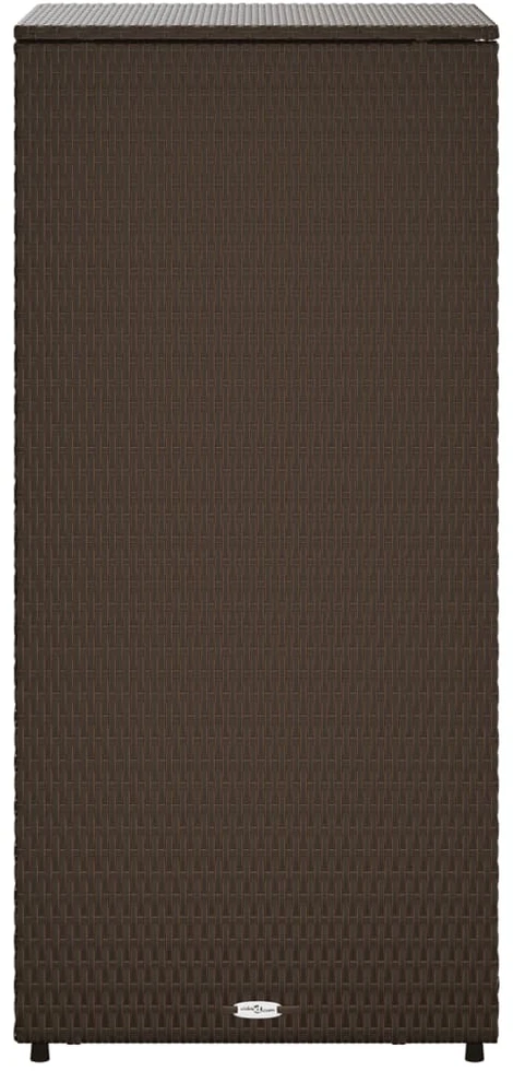 Sodo spintelė daiktams, ruda, 50x55x115cm, poliratanas