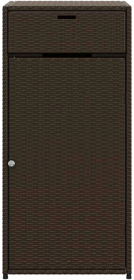 Sodo spintelė daiktams, ruda, 55x55x111cm, poliratanas