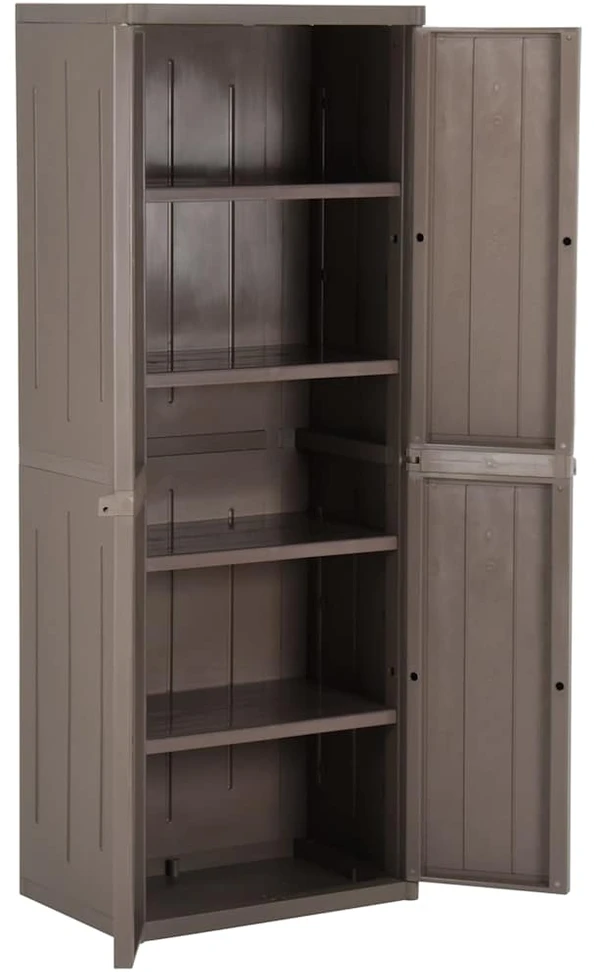 Sodo spintelė daiktams, ruda, 65x45x172cm, PP