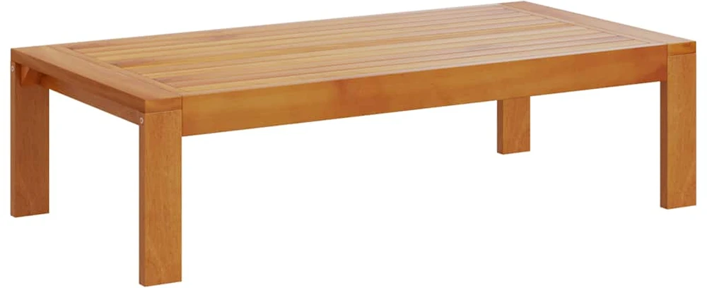 Sodo stalas, 100x50x27cm, akacijos medienos masyvas