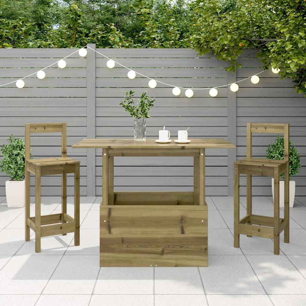 Sodo stalas, 100x50x75cm, impregnuota pušies mediena