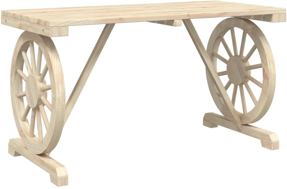 Sodo stalas, 115x55x65cm, eglės medienos masyvas