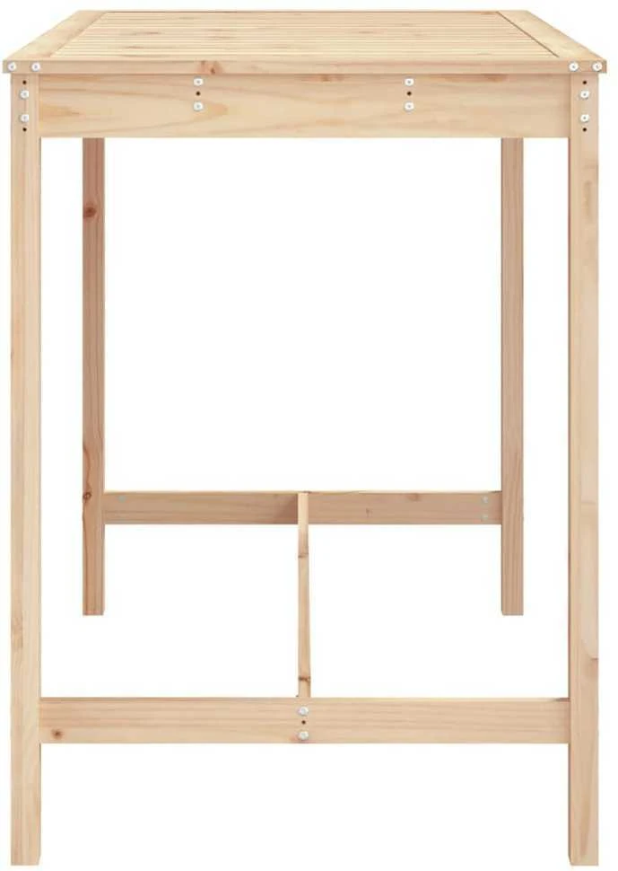 Sodo stalas, 121x82,5x110cm, pušies medienos masyvas