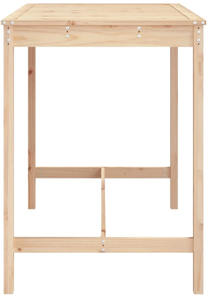 Sodo stalas, 121x82,5x110cm, pušies medienos masyvas