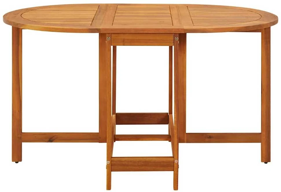 Sodo stalas, 130x90x72cm, akacijos medienos masyvas