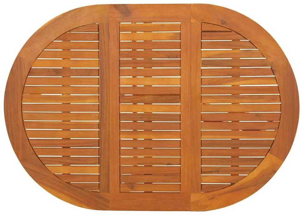 Sodo stalas, 130x90x72cm, akacijos medienos masyvas