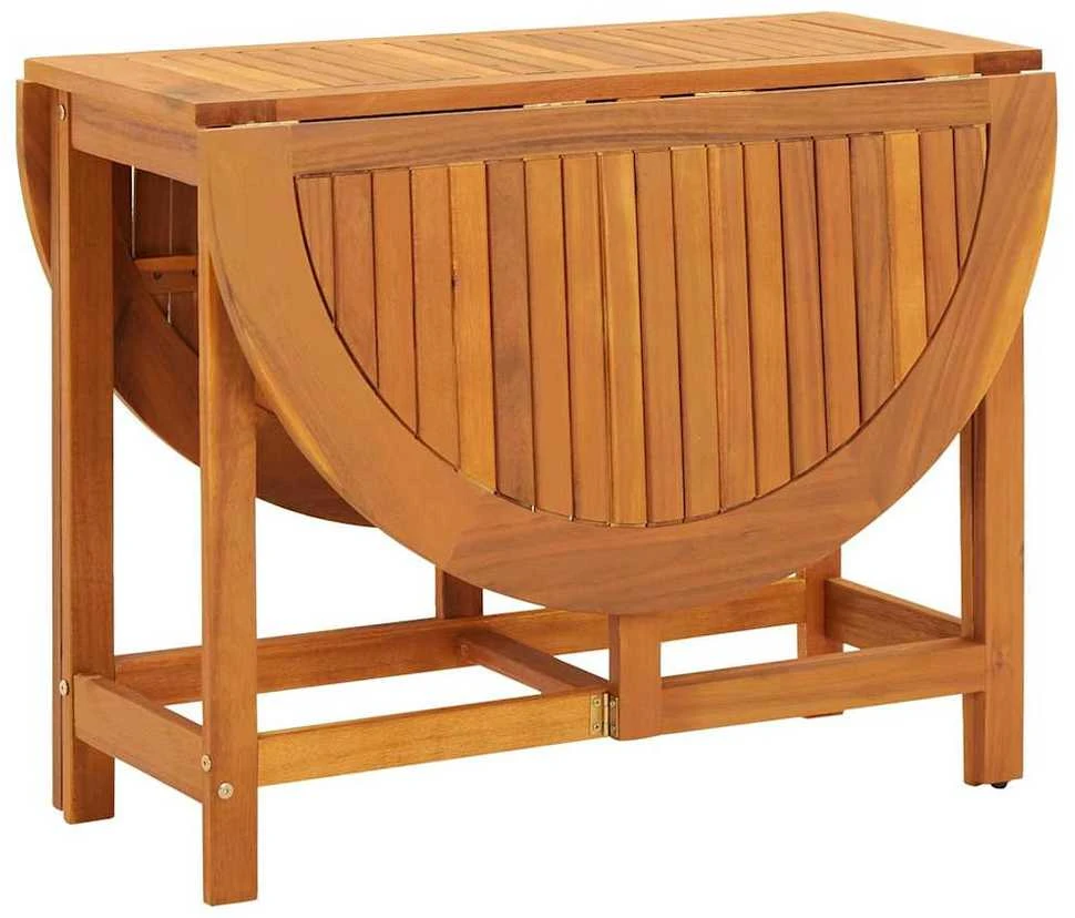 Sodo stalas, 130x90x72cm, akacijos medienos masyvas