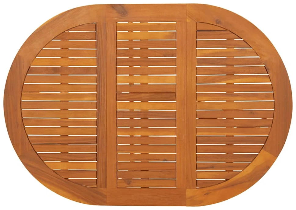 Sodo stalas, 130x90x72cm, akacijos medienos masyvas