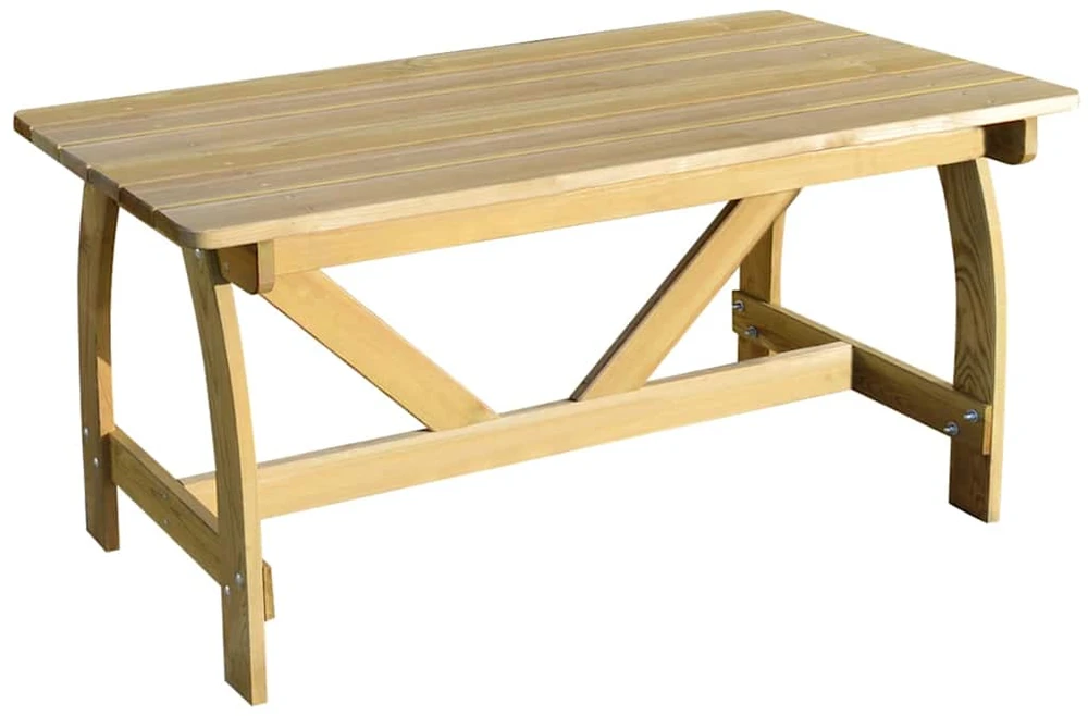 Sodo stalas, 150x74x75cm, impregnuota pušies mediena