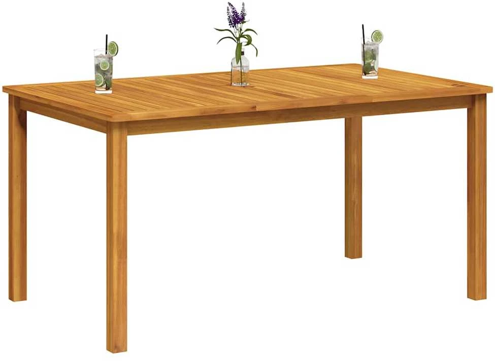 Sodo stalas, 150x90x74cm, akacijos medienos masyvas