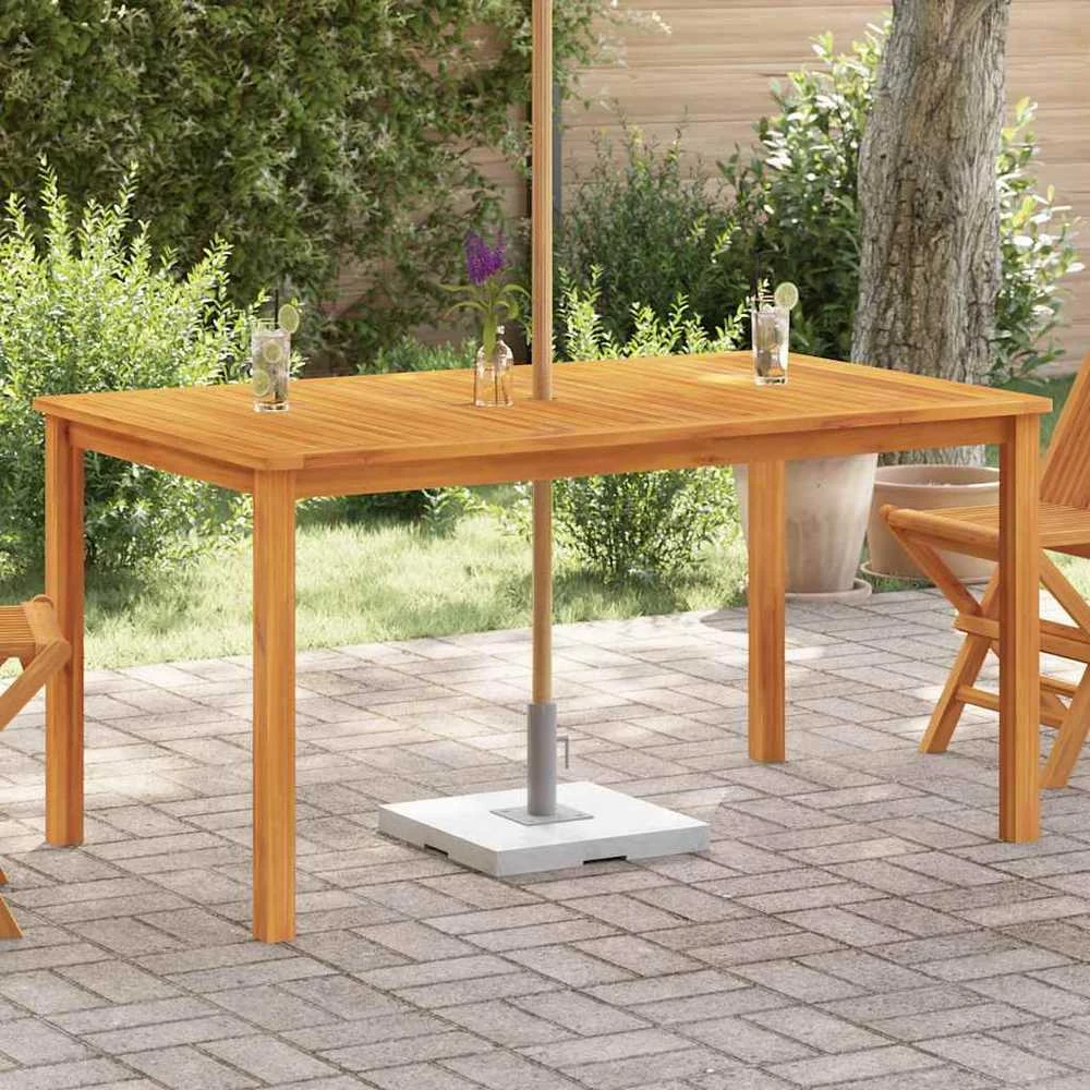 Sodo stalas, 150x90x74cm, akacijos medienos masyvas