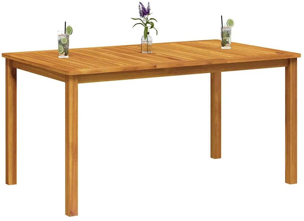 Sodo stalas, 150x90x74cm, akacijos medienos masyvas