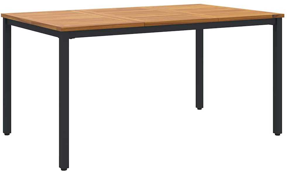 Lauko stalas Natūrali ir juoda 150 x 90 x 75 cm