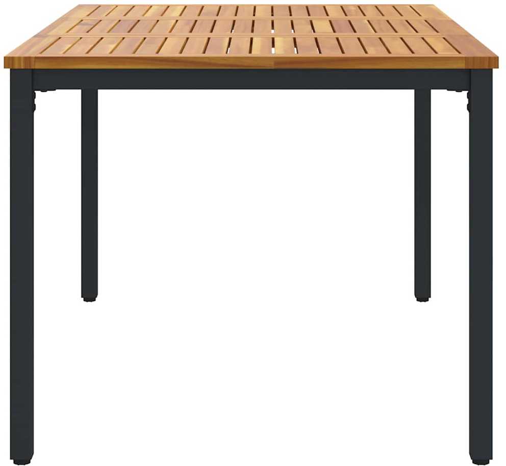Lauko stalas Natūrali ir juoda 150 x 90 x 75 cm