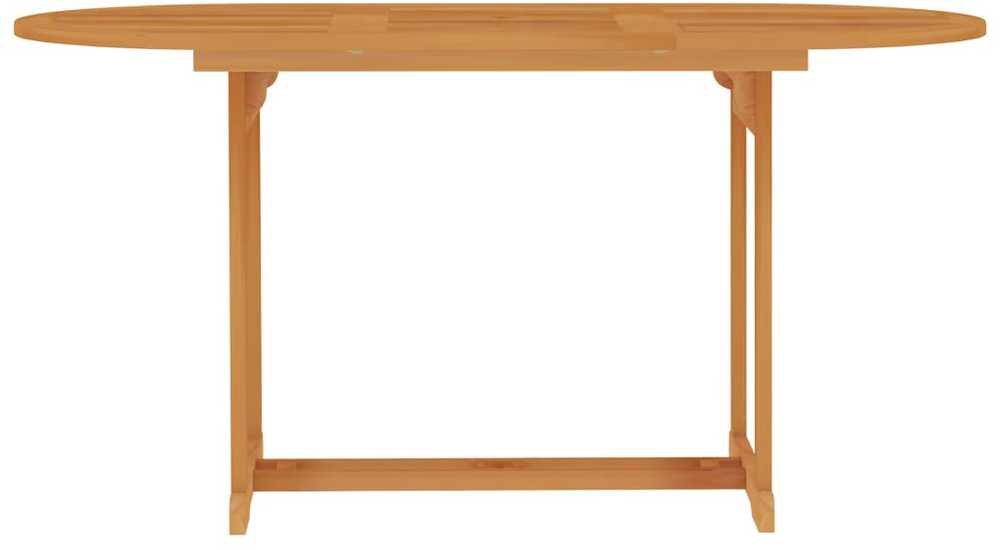 Sodo stalas, 150x90x75cm, tikmedžio medienos masyvas