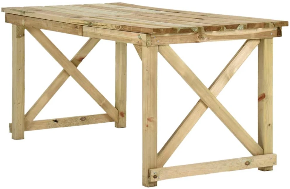 Sodo stalas, 160x79x75cm, mediena