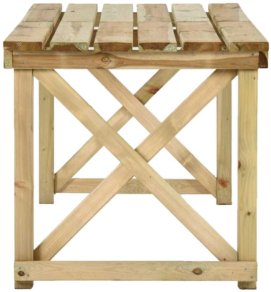 Sodo stalas, 160x79x75cm, mediena