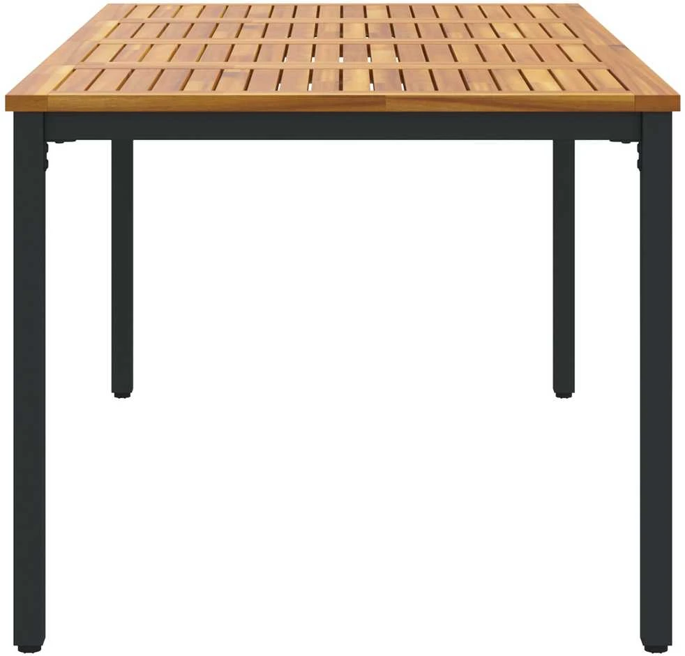 Lauko stalas Natūrali ir juoda 180 x 90 x 75 cm