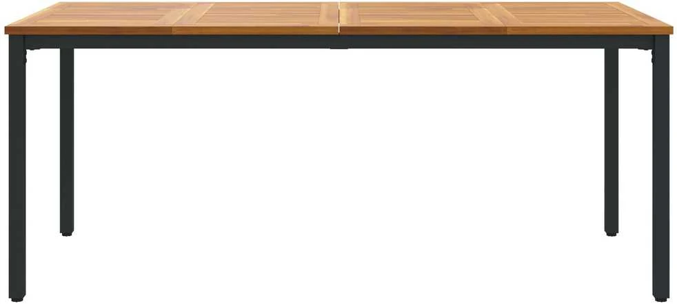 Lauko stalas Natūrali ir juoda 180 x 90 x 75 cm