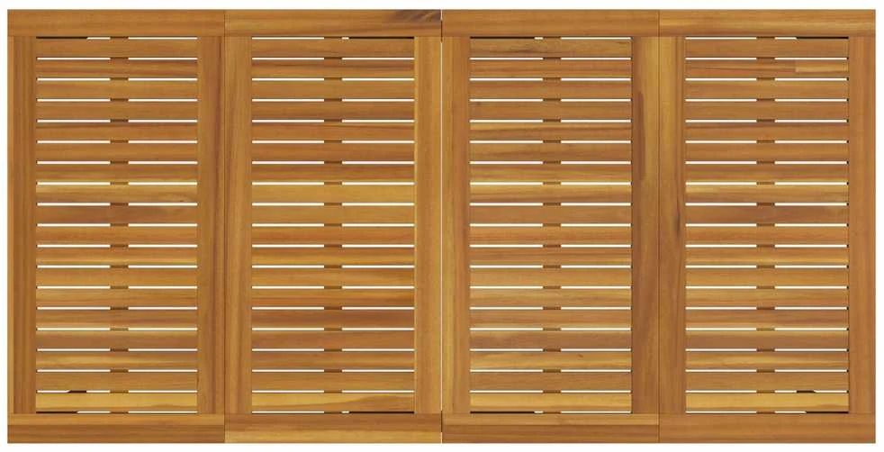 Lauko stalas Natūrali ir juoda 180 x 90 x 75 cm