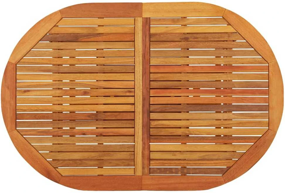 Sodo stalas, 200x100x75cm, eukalipto medienos masyvas