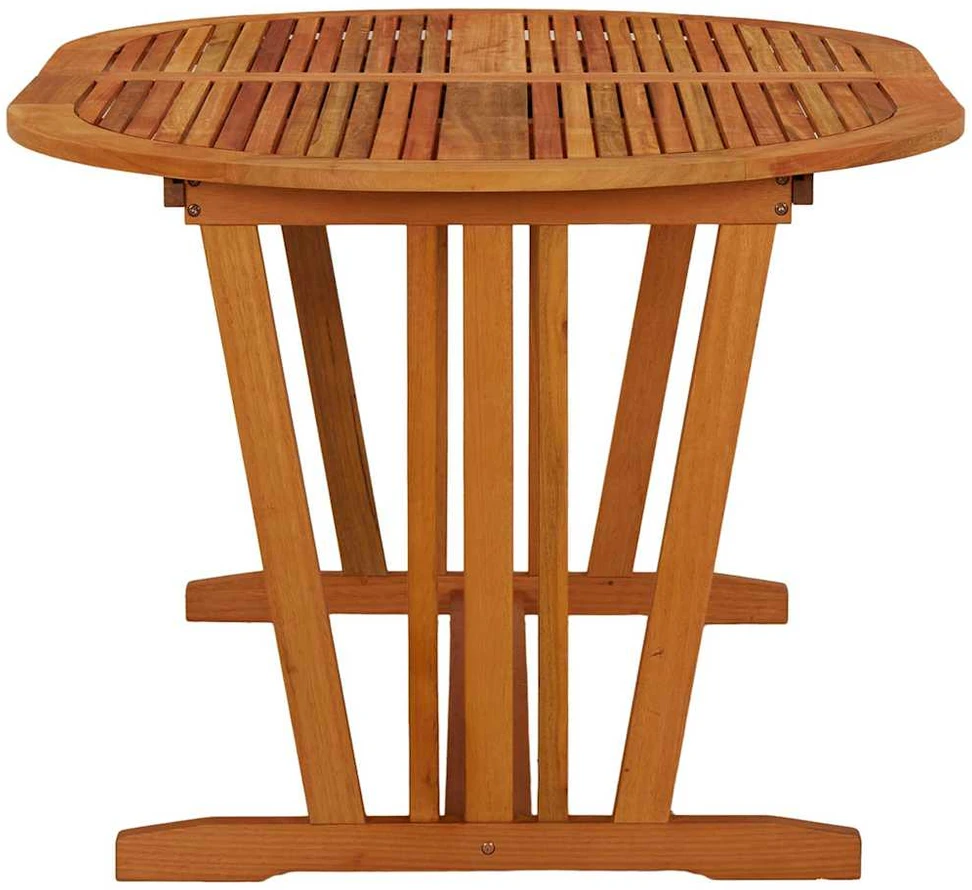 Sodo stalas, 200x100x75cm, eukalipto medienos masyvas