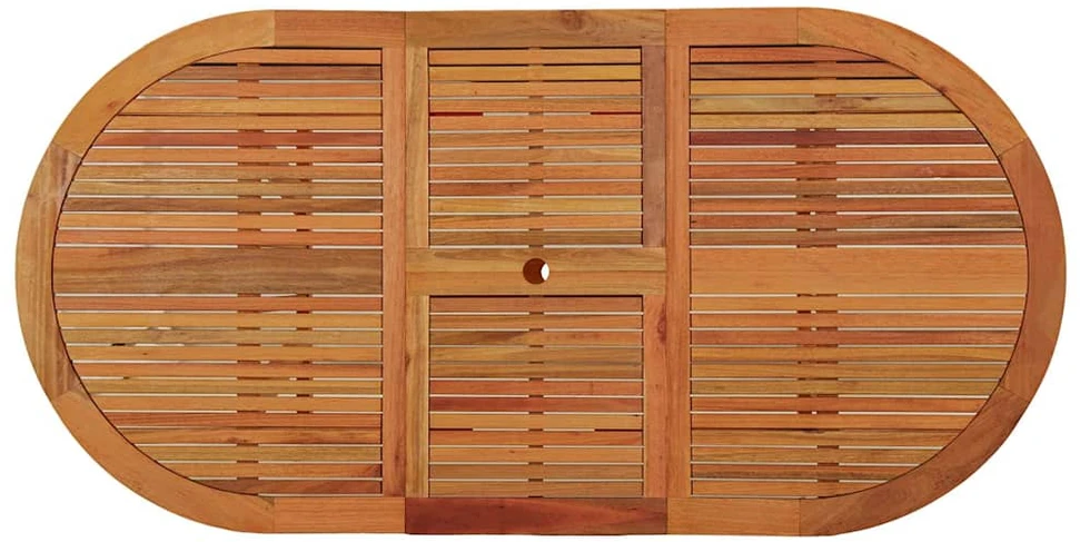 Sodo stalas, 200x100x75cm, eukalipto medienos masyvas