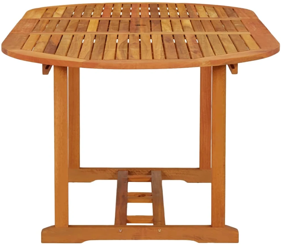 Sodo stalas, 200x100x75cm, eukalipto medienos masyvas