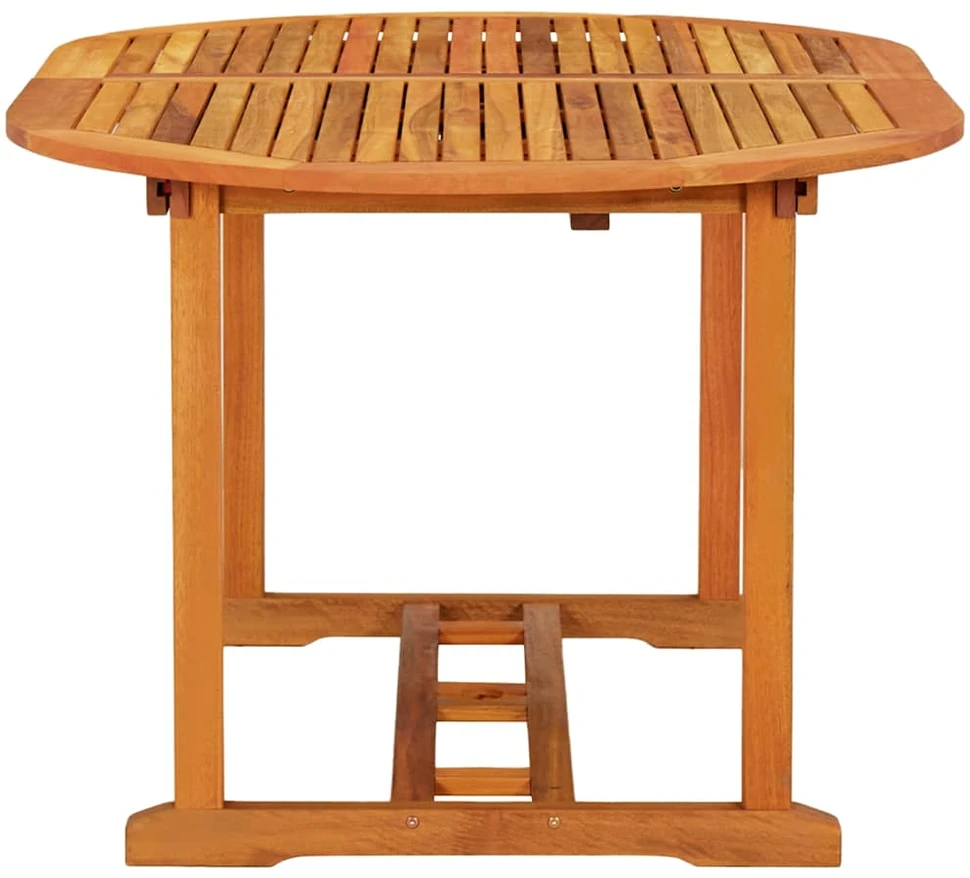 Sodo stalas, 200x100x75cm, eukalipto medienos masyvas