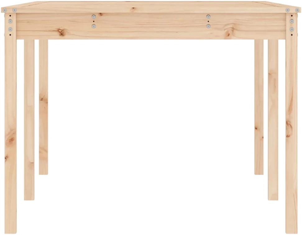 Sodo stalas, 203,5x100x76cm, pušies medienos masyvas