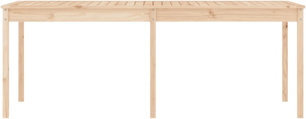 Sodo stalas, 203,5x100x76cm, pušies medienos masyvas