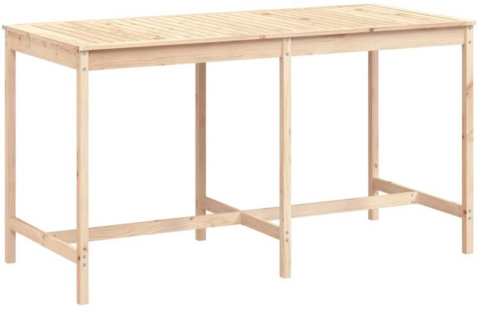 Sodo stalas, 203,5x90x110cm, pušies medienos masyvas