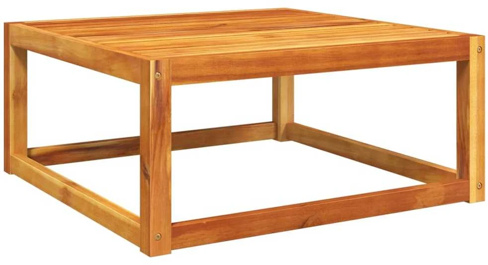 Sodo stalas, 65x65x29cm, akacijos medienos masyvas