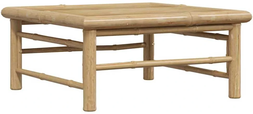 Sodo stalas, 65x65x30cm, bambukas