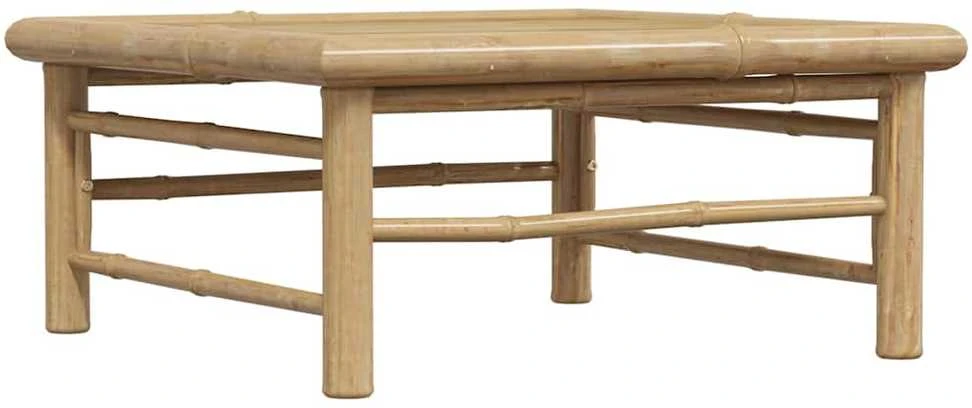 Sodo stalas, 65x65x30cm, bambukas