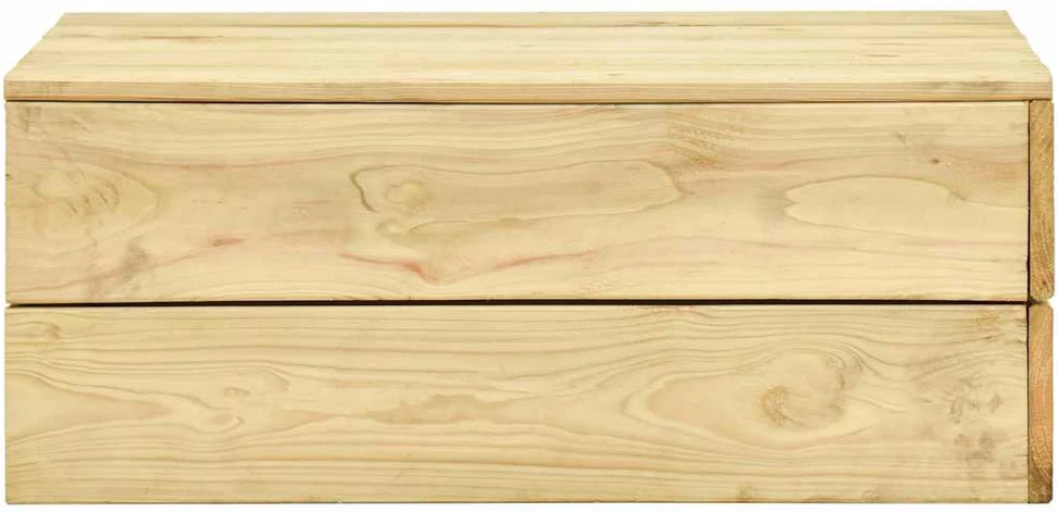 Sodo stalas, 75x75x31cm, impregnuota pušies mediena