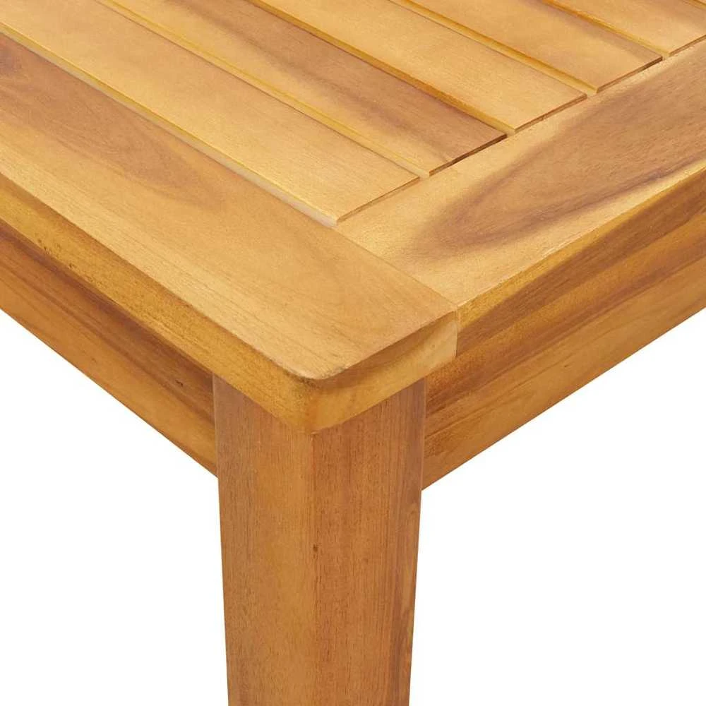 Sodo stalas, 85x85x74cm, akacijos medienos masyvas