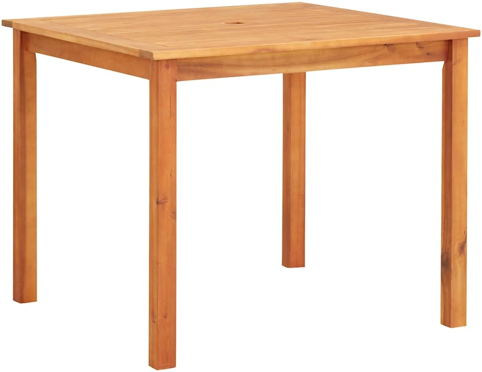 Sodo stalas, 88x88x74cm, akacijos medienos masyvas