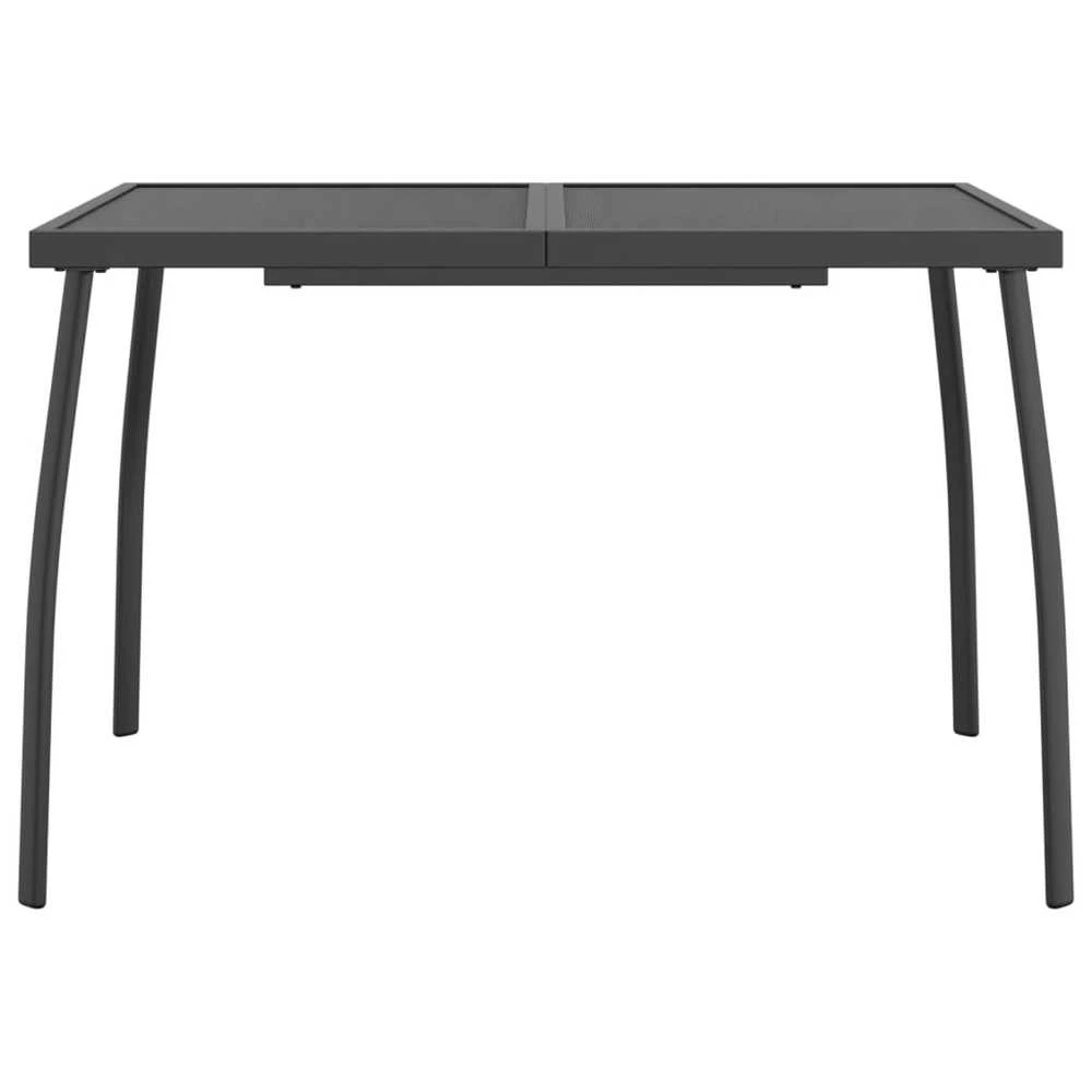 Sodo stalas, antracito, 110x80x72cm, plienas, tinklelis