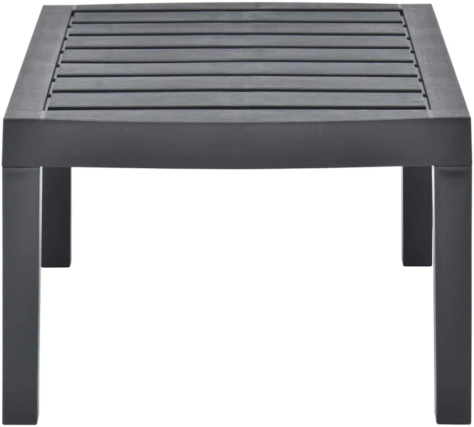 Sodo stalas, antracito spalvos, 78x55x38cm, plastikas