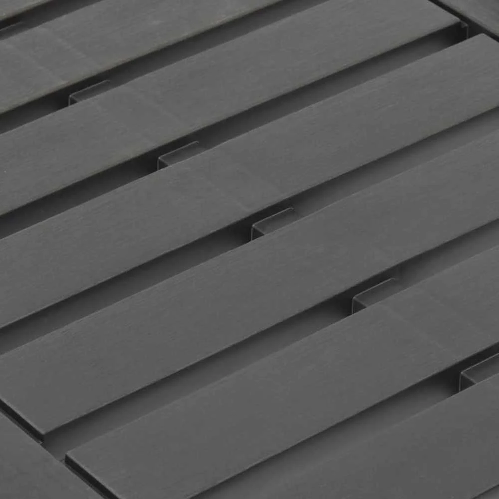 Sodo stalas, antracito spalvos, 78x55x38cm, plastikas